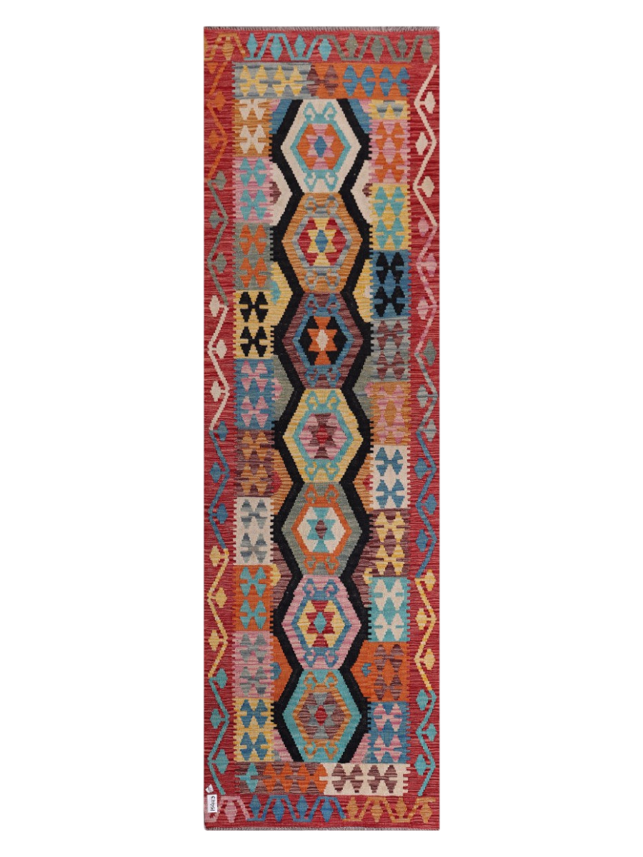 Maimana Kilim Runner - 295 x 88 cm