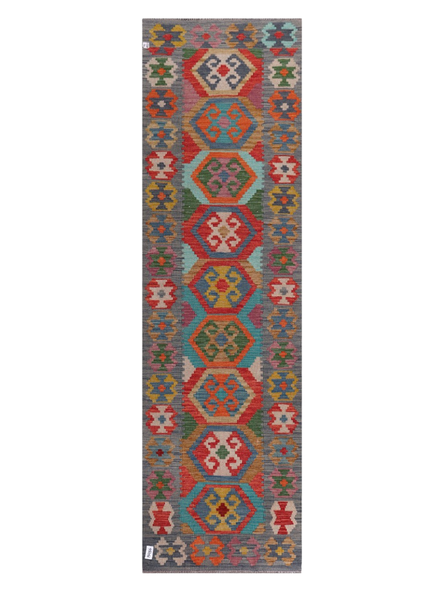 Maimana Kilim Runner - 300 x 88 cm