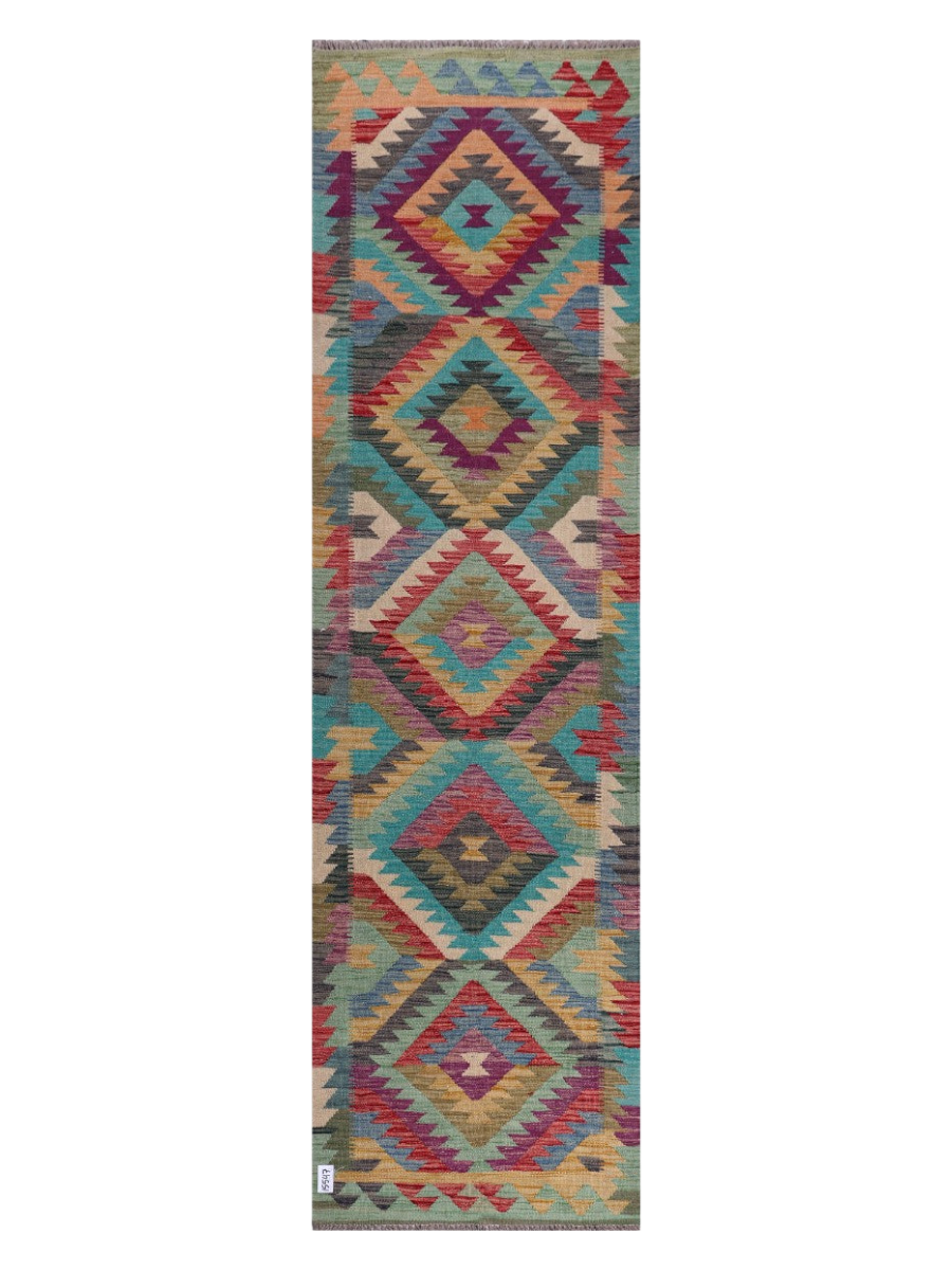 Maimana Kilim Runner - 298 x 81 cm