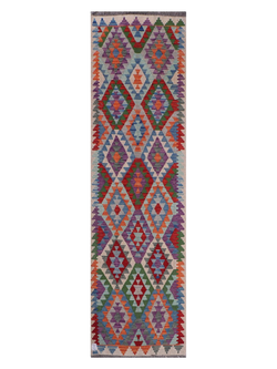 Maimana Afghanistan Kilim Runner - 289 x 80 cm