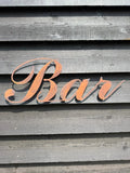 Rustic Warehouse Norfolk Metal Bar Sign – Aged Steel Home & Garden Decor