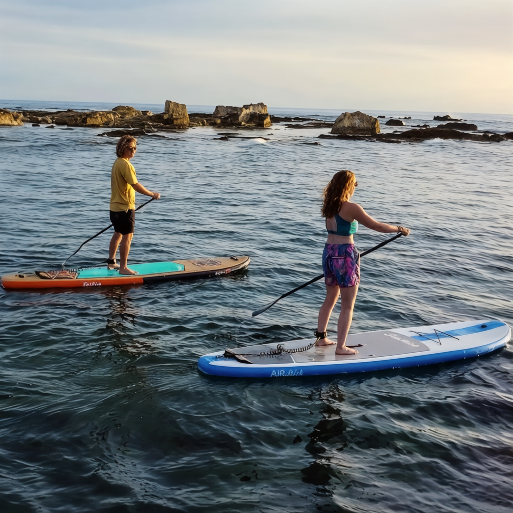 FatStick Wooden Menace 11'2 Inflatable Paddle Board & Kayak Hybrid