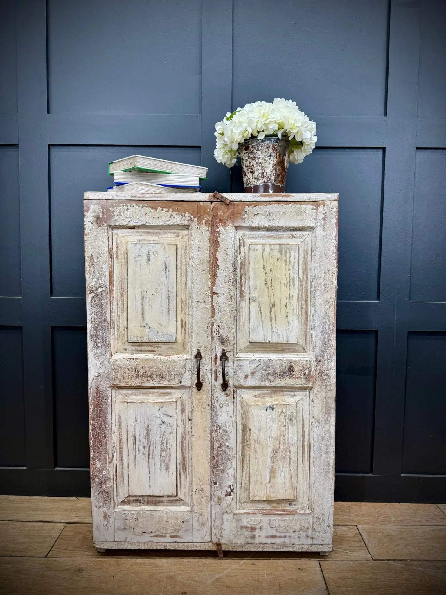 Vintage Rustic Cupboard /Reclaimed Painted Bathroom Cabinet / Kitchen Unit