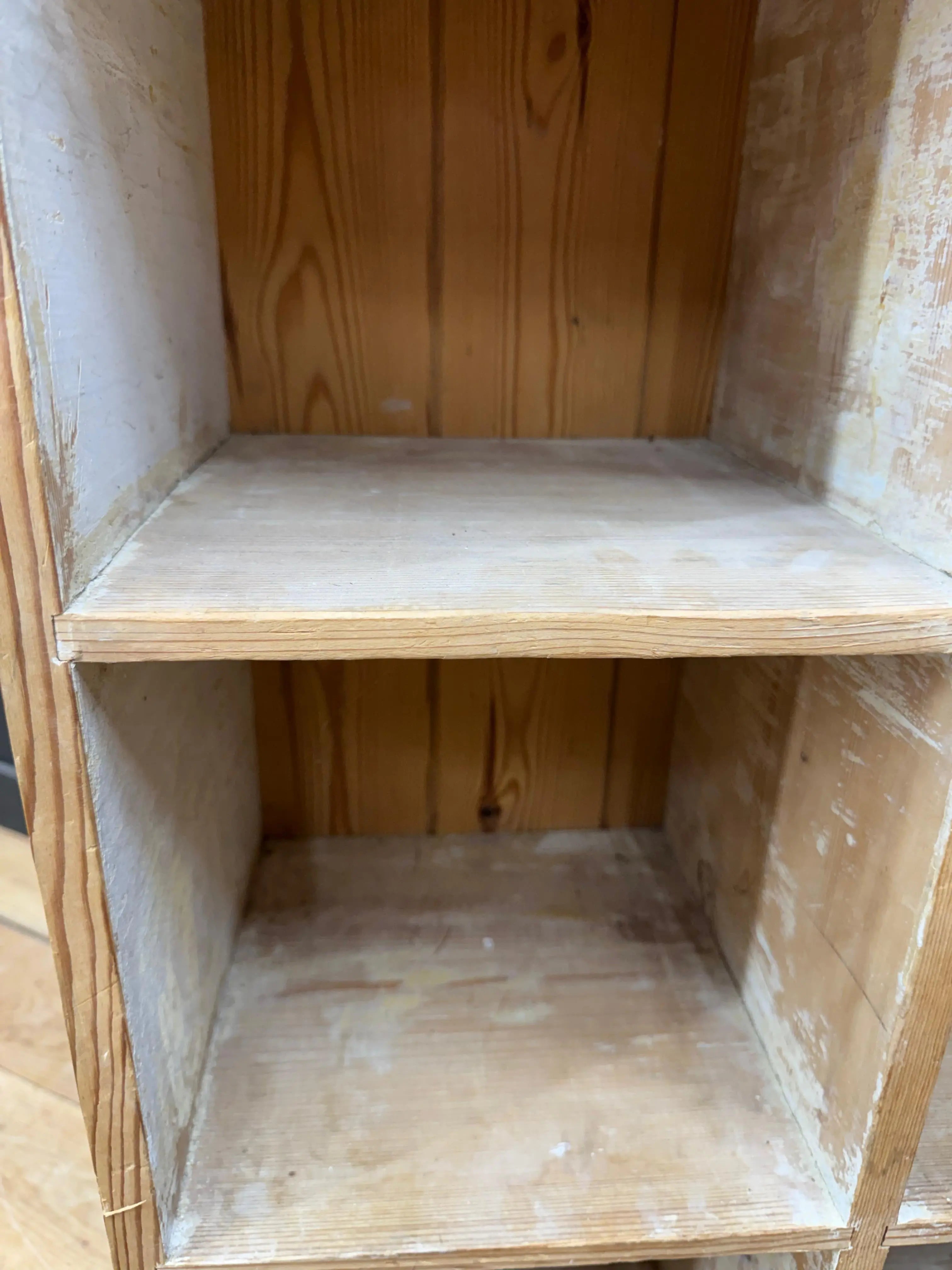 Rustic Pine Shoe Cupboard Pigeon Hole Cabinet Hall Storage Unit Drawer