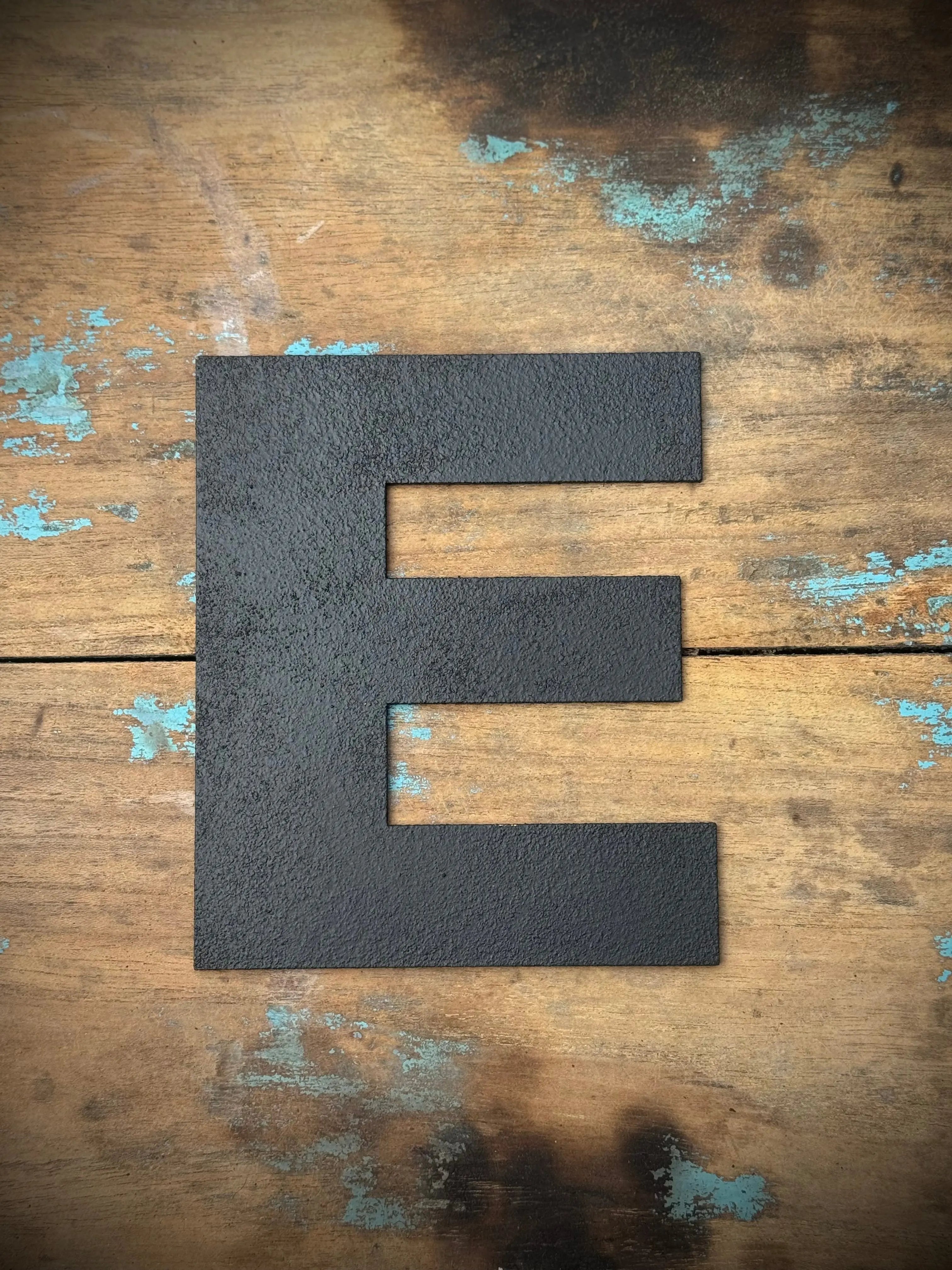 Rustic Black Metal Letters – Industrial Steel Wall Decor by Rustic Warehouse