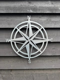 Rustic Warehouse Norfolk | 50cm Galvanized Steel Compass Wall Art