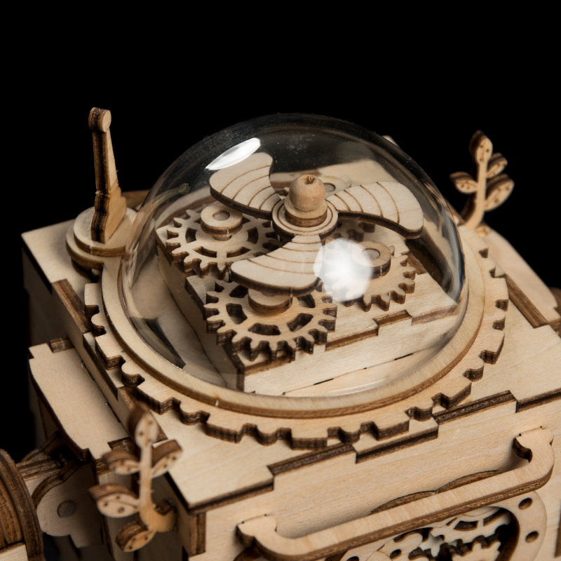 Rokr Robot Orpheus 3D Wooden Puzzle – Steampunk DIY Music Box Kit