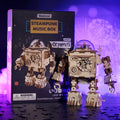Rokr Robot Orpheus 3D Wooden Puzzle – Steampunk DIY Music Box Kit
