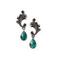 Alchemy Gothic Churchyard Earrings | Ivy Green Austrian Crystal Swirls