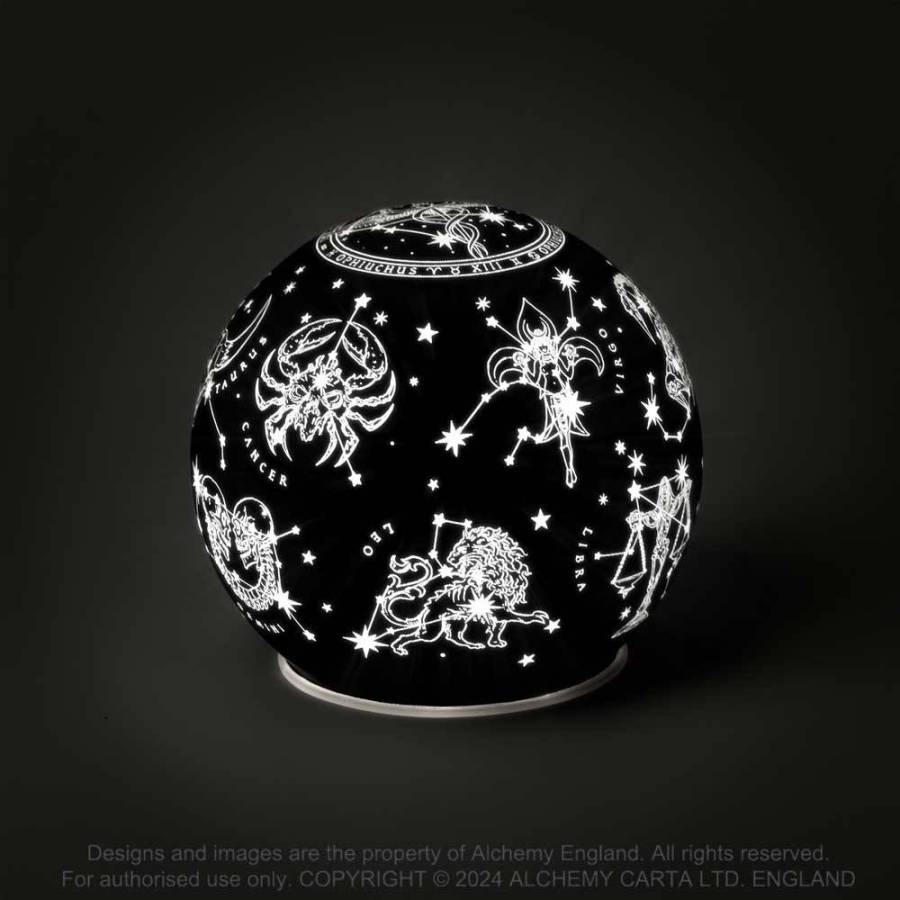 Kate's Clothing Alchemy Astrology Globe LED Light – 13 Zodiac Signs