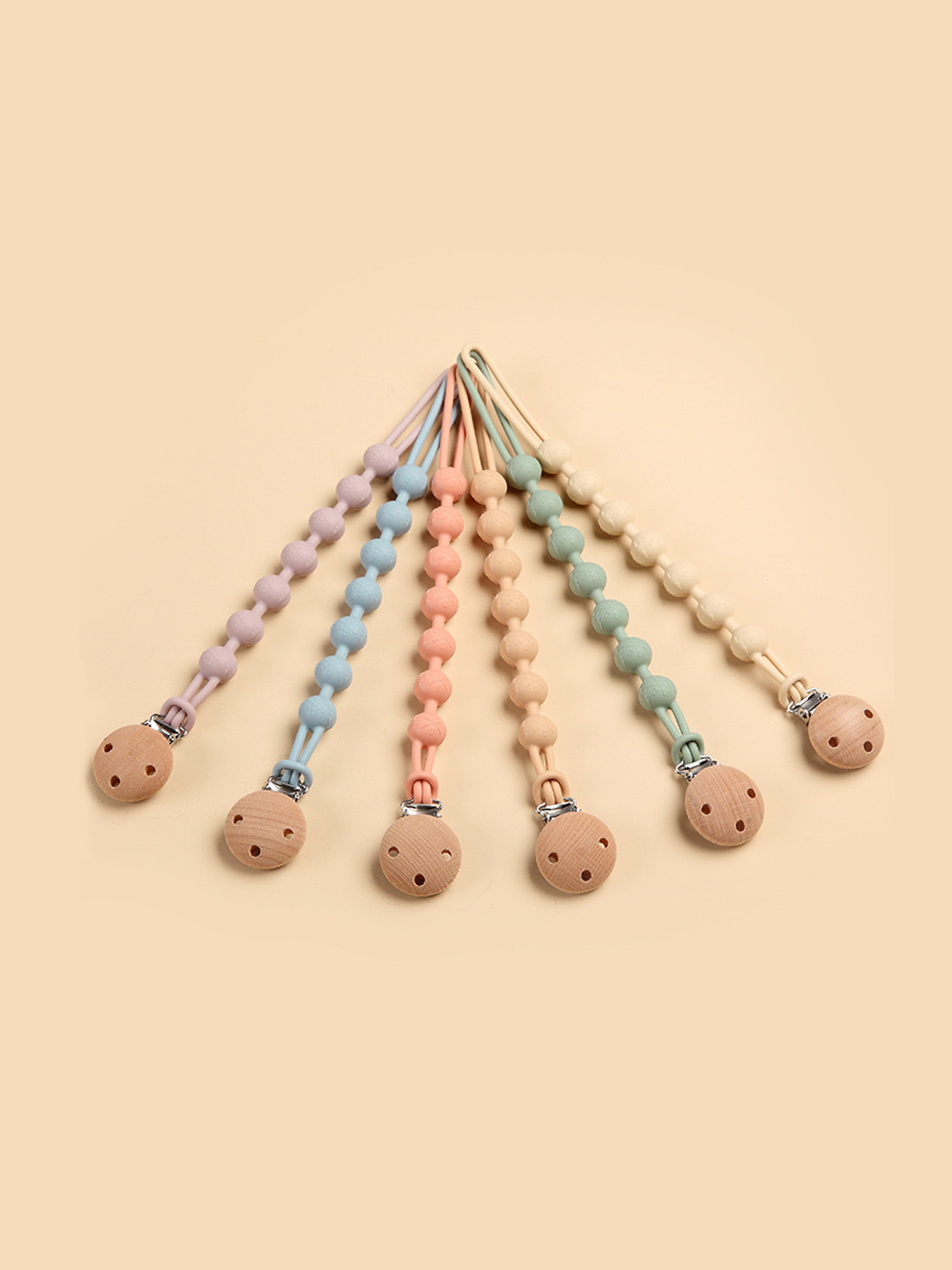Bloom Bambini Baby Pacifier Clip and Teether | Organic Green Silicone