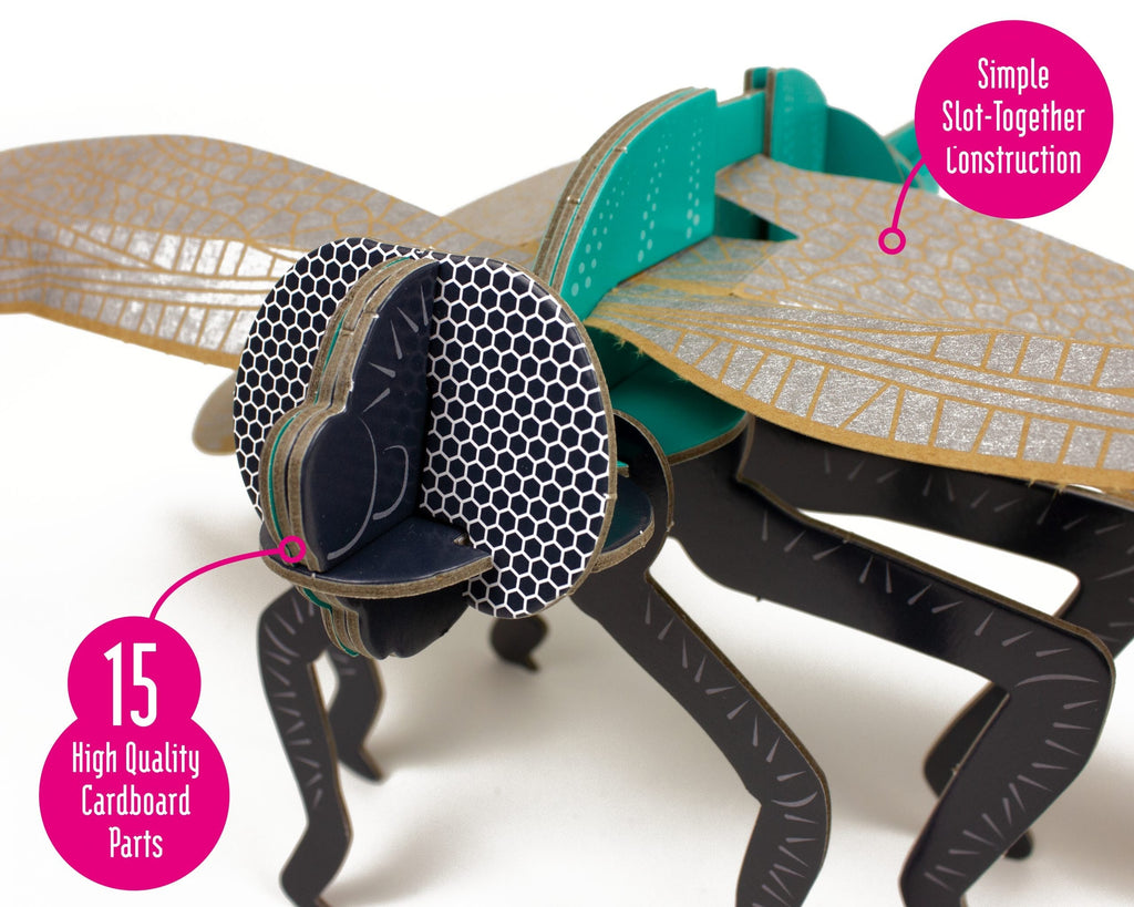 Snaps Dragonfly Build Your Own Kit – Eco-Friendly STEM Cardboard Model