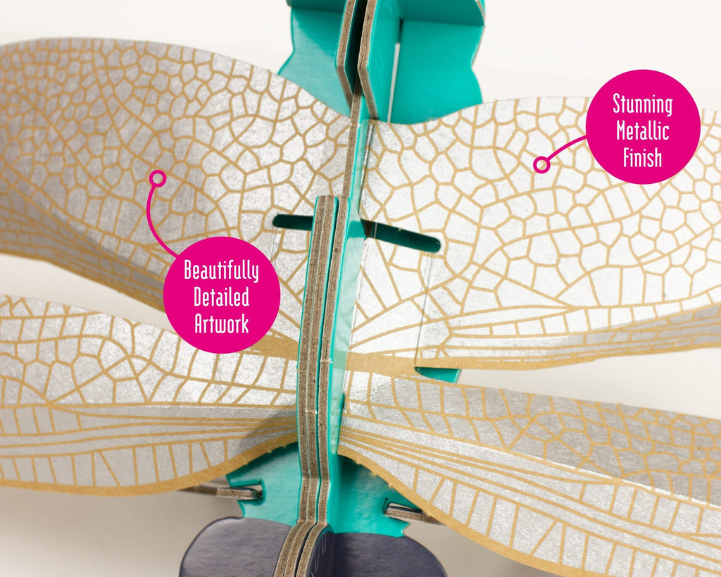 Snaps Dragonfly Build Your Own Kit – Eco-Friendly STEM Cardboard Model