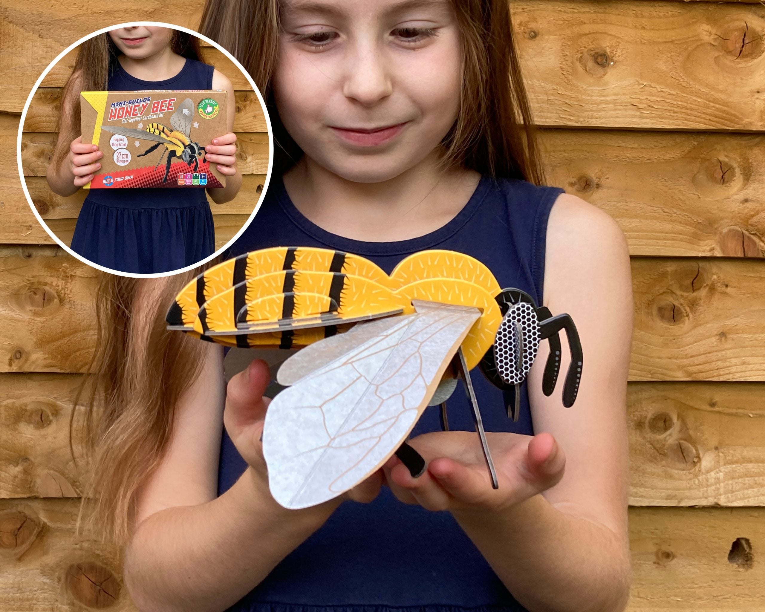Build Your Own Honey Bee Cardboard STEM Kit – Eco-Friendly Toy by Snaps