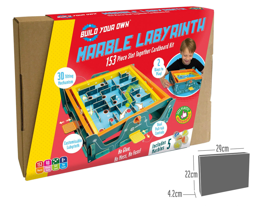 Build Your Own Marble Labyrinth – DIY Cardboard STEM Maze Kit