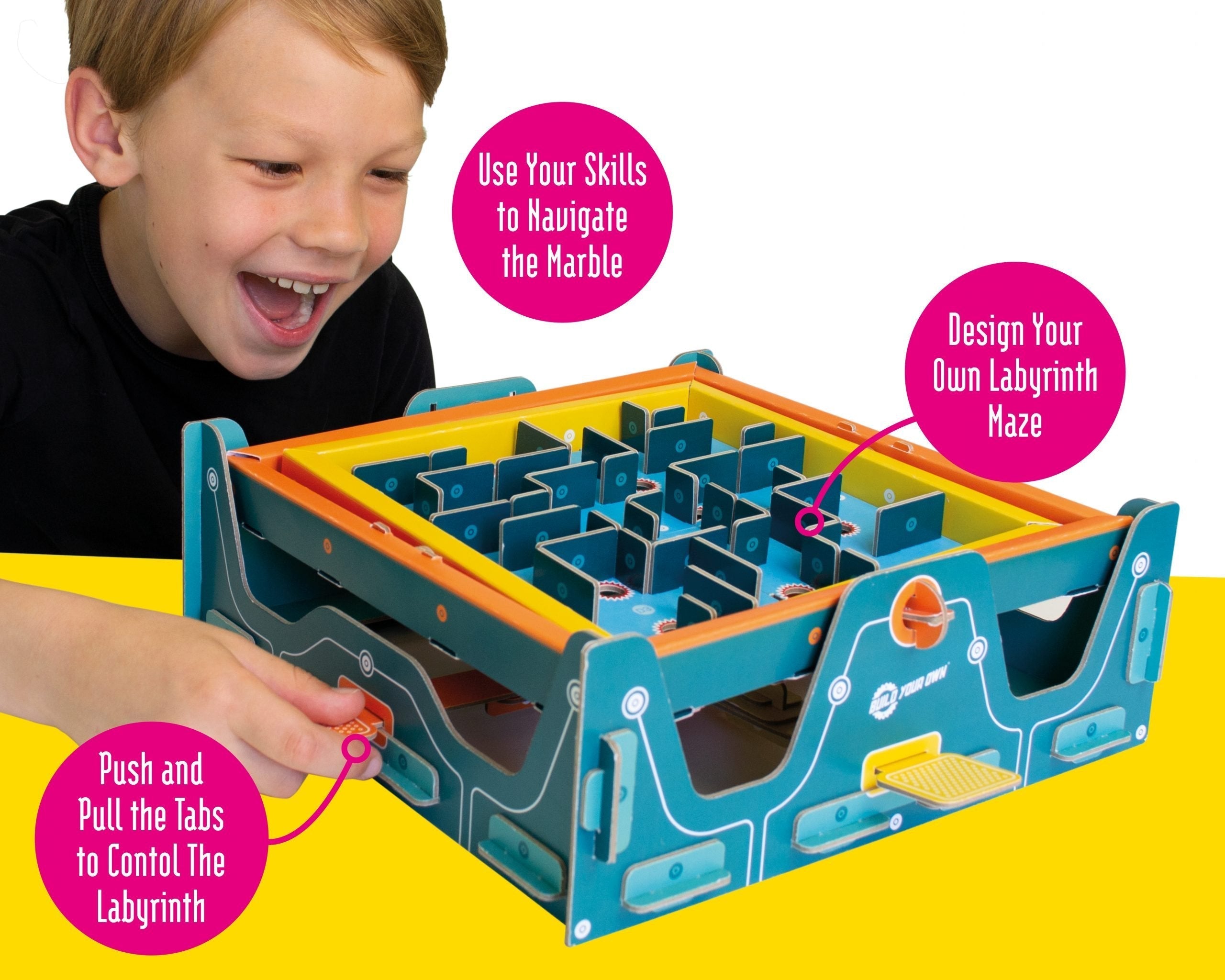 Build Your Own Marble Labyrinth – DIY Cardboard STEM Maze Kit