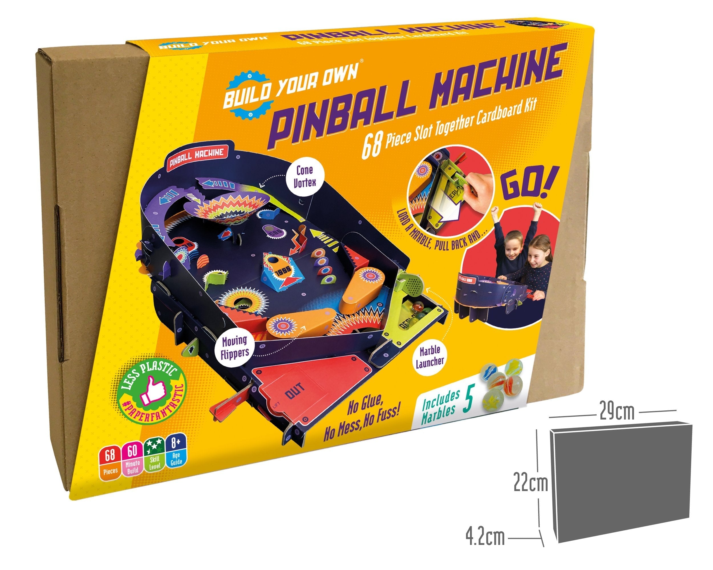 Snaps DIY Cardboard Pinball Machine Kit – Eco-Friendly STEM Toy