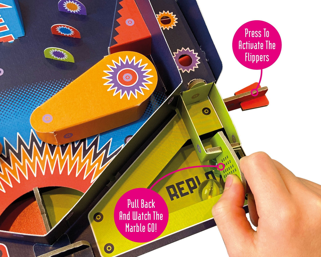 Snaps DIY Cardboard Pinball Machine Kit – Eco-Friendly STEM Toy
