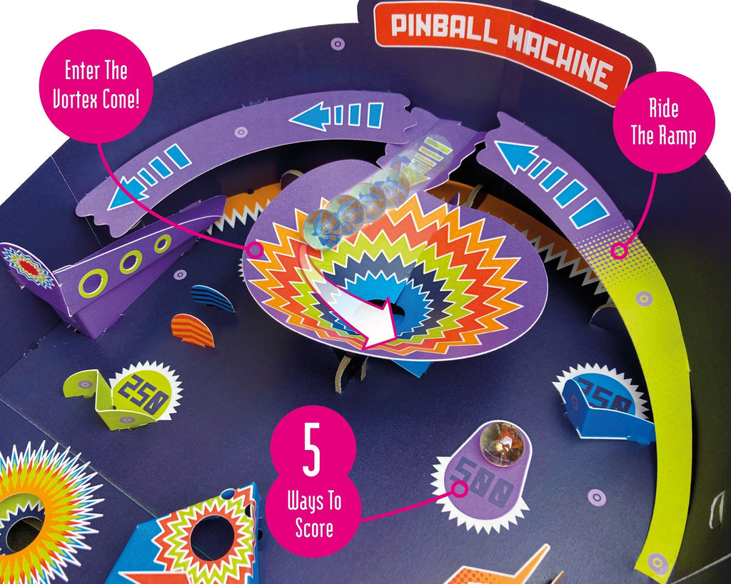 Snaps DIY Cardboard Pinball Machine Kit – Eco-Friendly STEM Toy