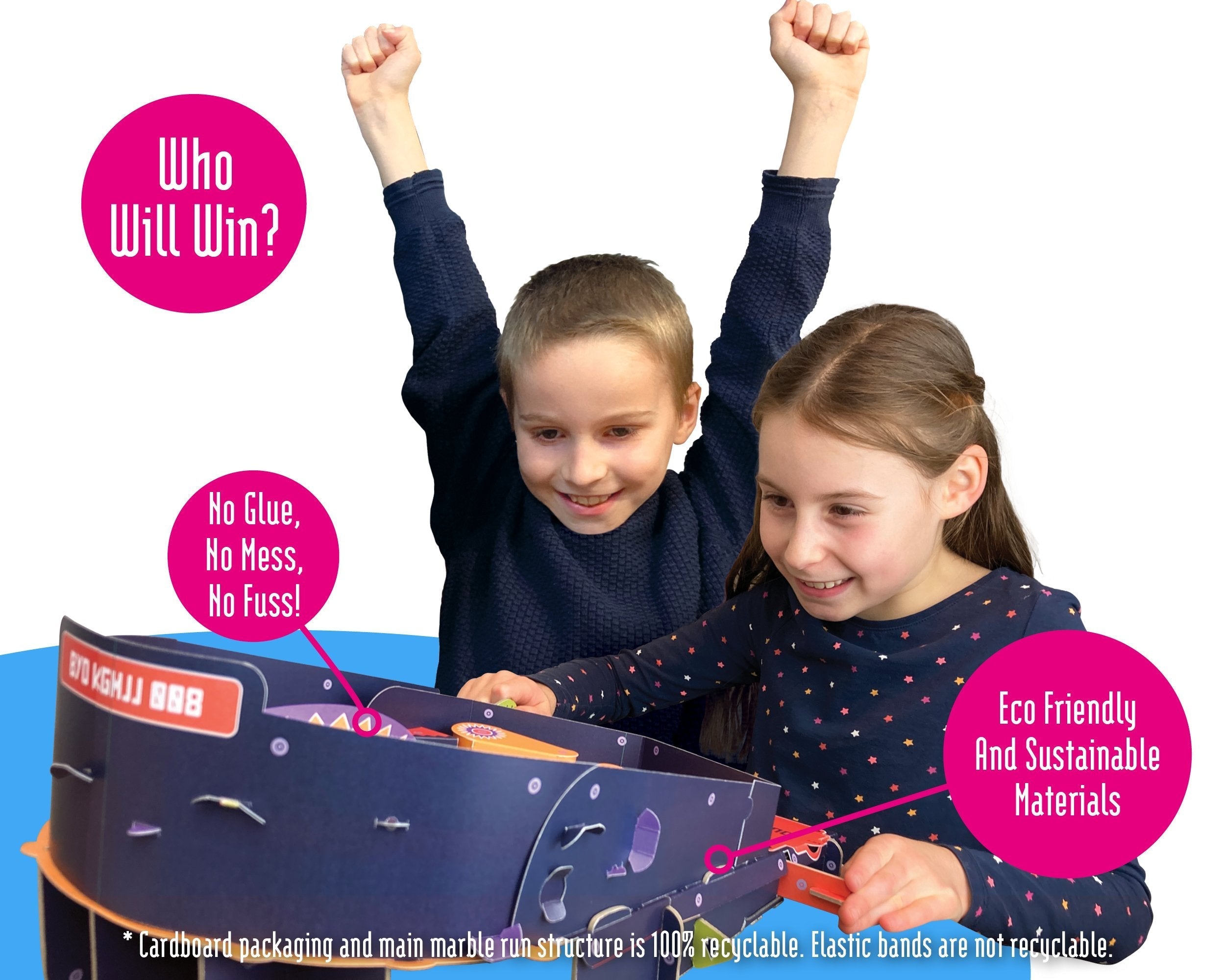 Snaps DIY Cardboard Pinball Machine Kit – Eco-Friendly STEM Toy
