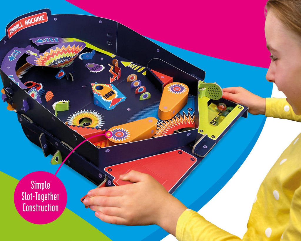 Snaps DIY Cardboard Pinball Machine Kit – Eco-Friendly STEM Toy