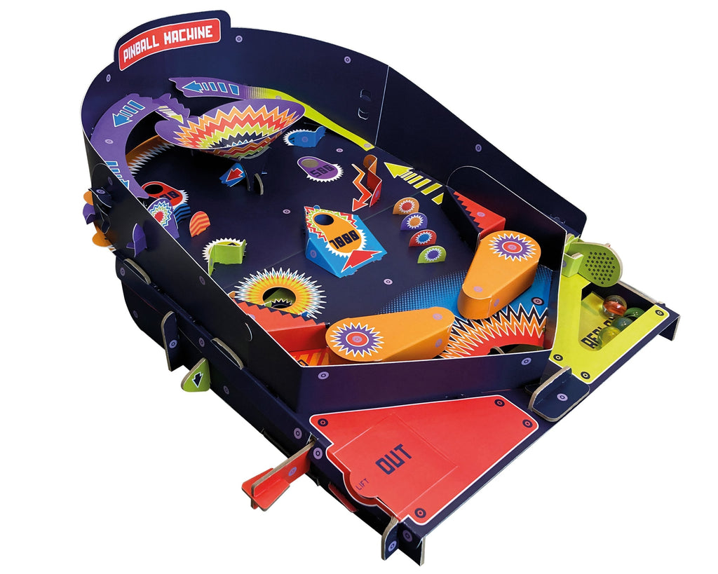 Snaps DIY Cardboard Pinball Machine Kit – Eco-Friendly STEM Toy