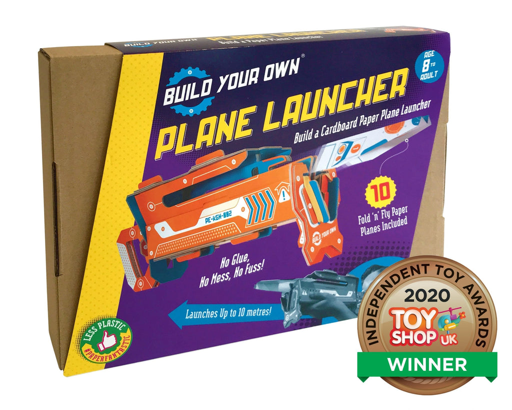 Snaps Cardboard Plane Launcher – 47-Piece DIY STEM Paper Plane Kit