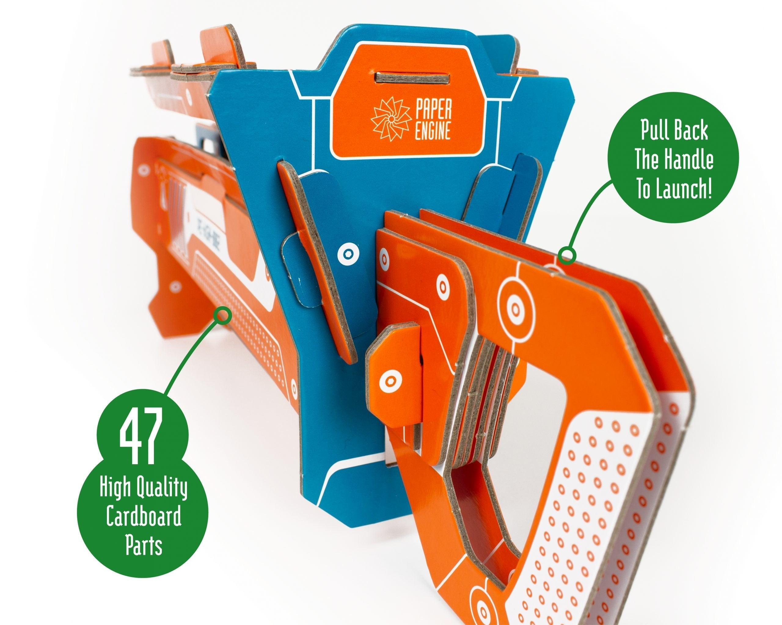 Snaps Cardboard Plane Launcher – 47-Piece DIY STEM Paper Plane Kit