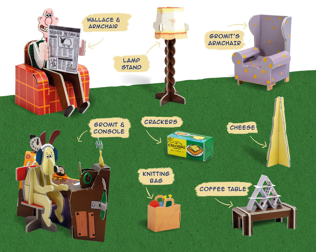 Wallace & Gromit Rocket – Build Your Own Cardboard STEM Model Kit