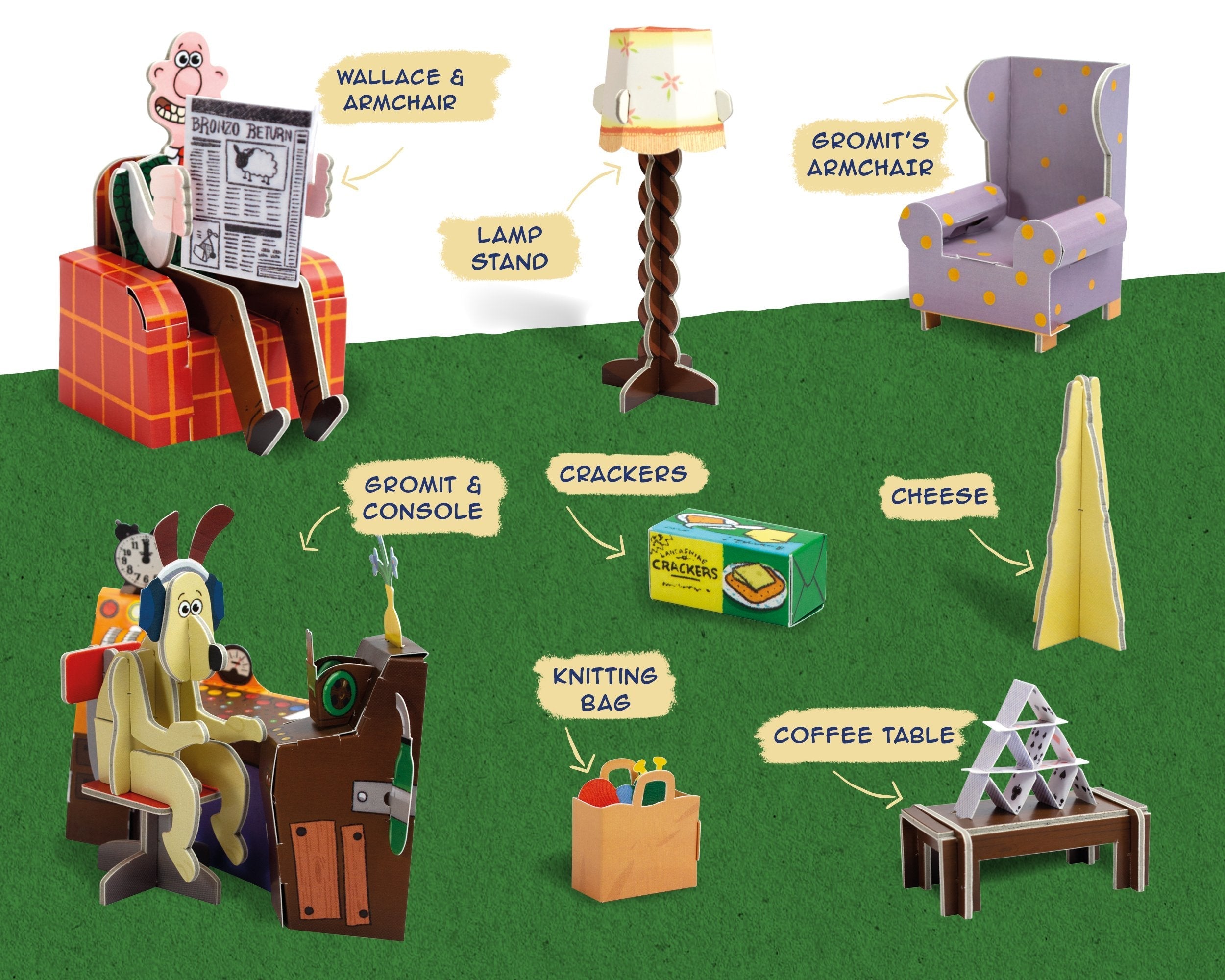 Wallace & Gromit Rocket – Build Your Own Cardboard STEM Model Kit