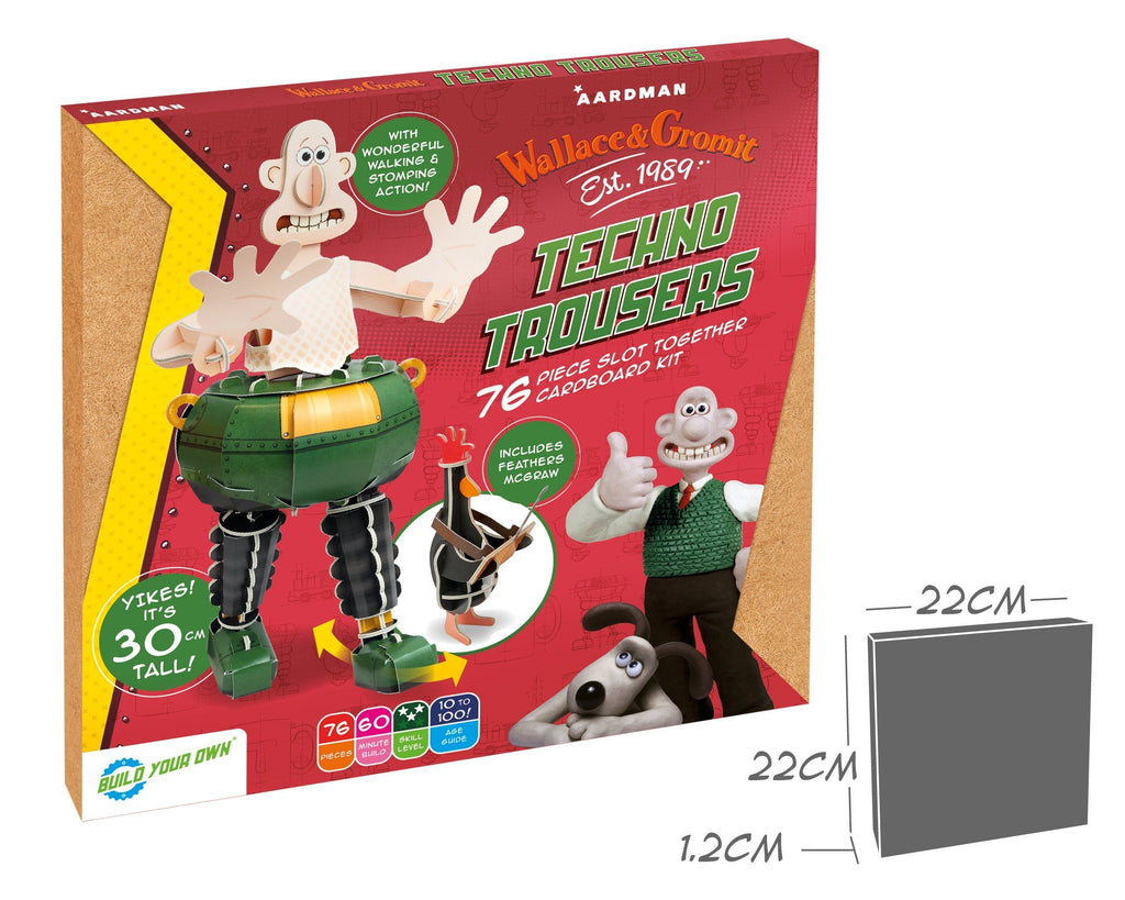 Wallace & Gromit Techno Trousers – Eco-Friendly Cardboard Model Kit