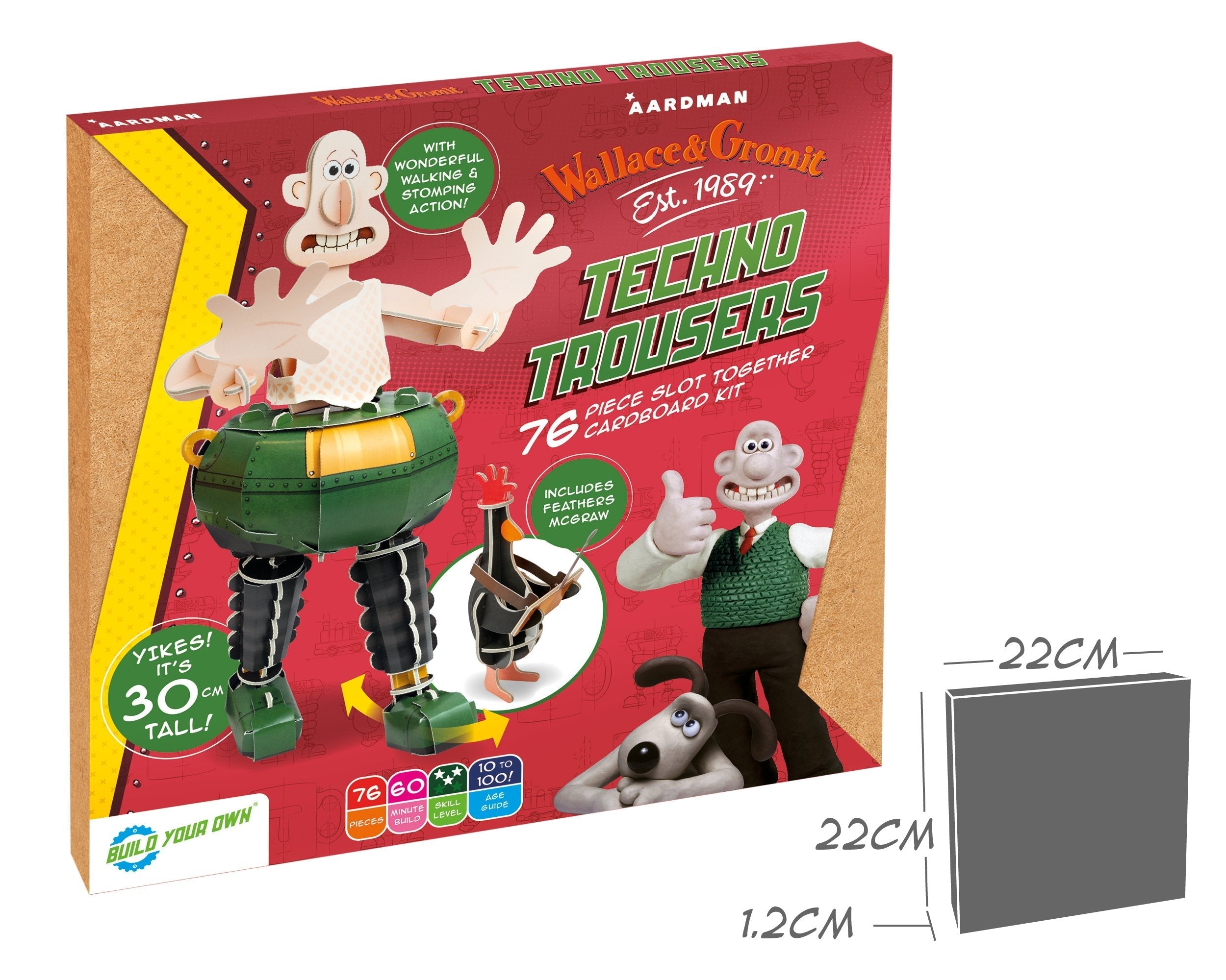 Wallace & Gromit Techno Trousers – Eco-Friendly Cardboard Model Kit