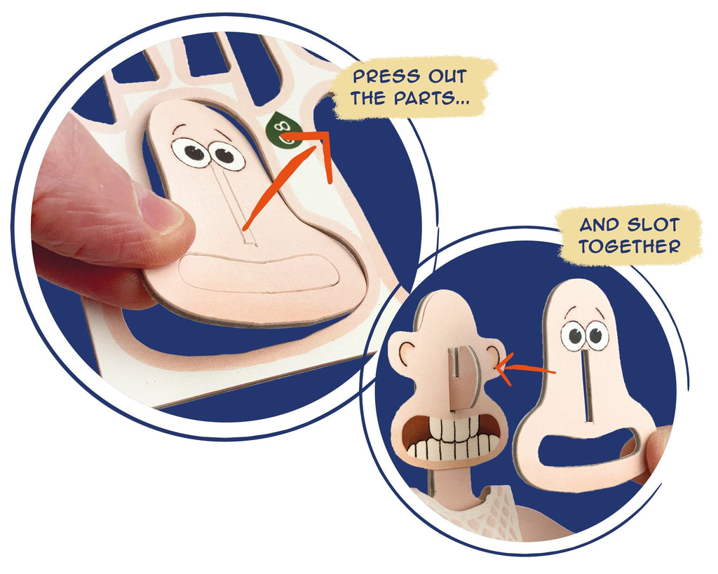 Wallace & Gromit Techno Trousers – Eco-Friendly Cardboard Model Kit