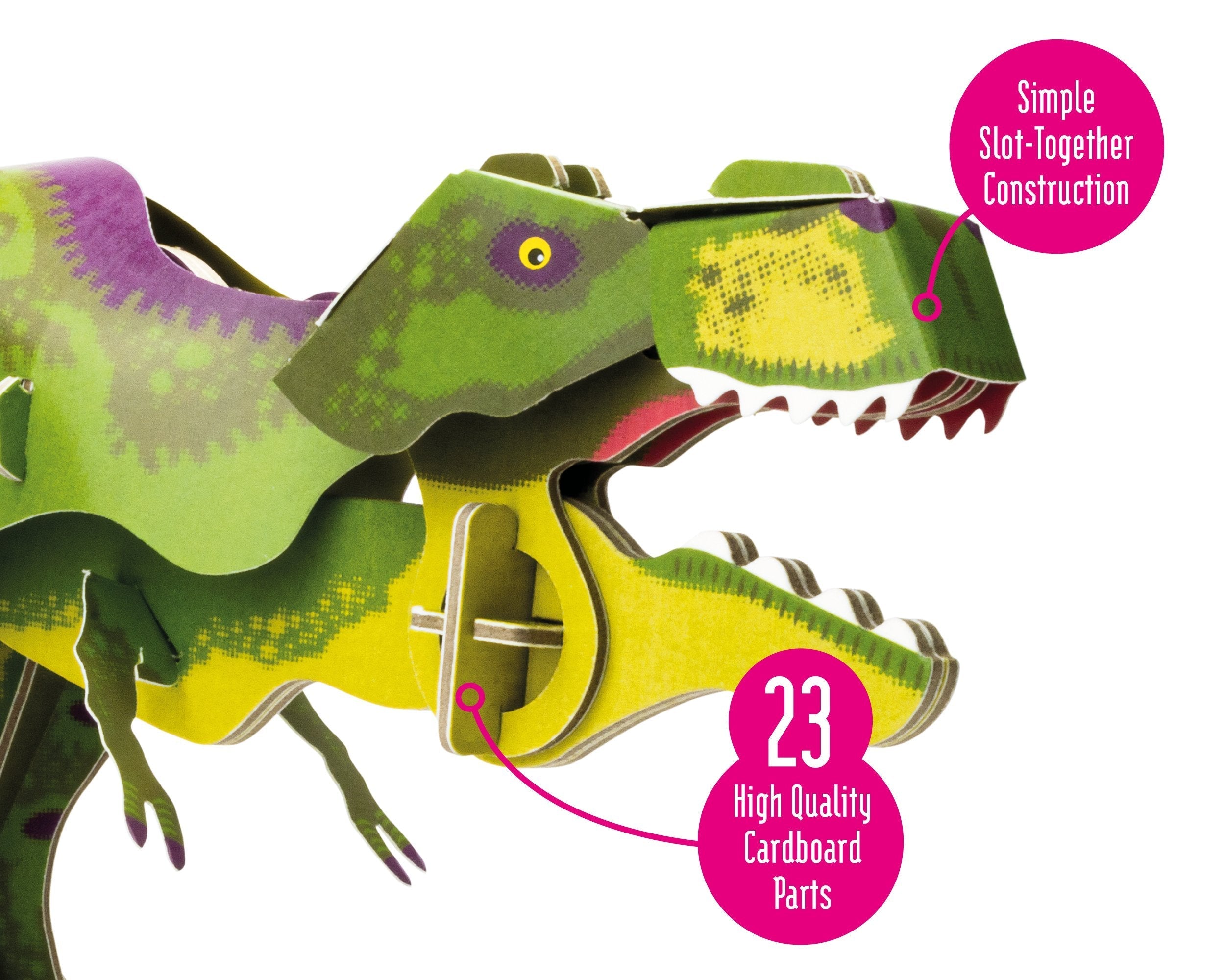 Snaps T-Rex Cardboard Model Kit – Eco-Friendly STEM Dinosaur Puzzle