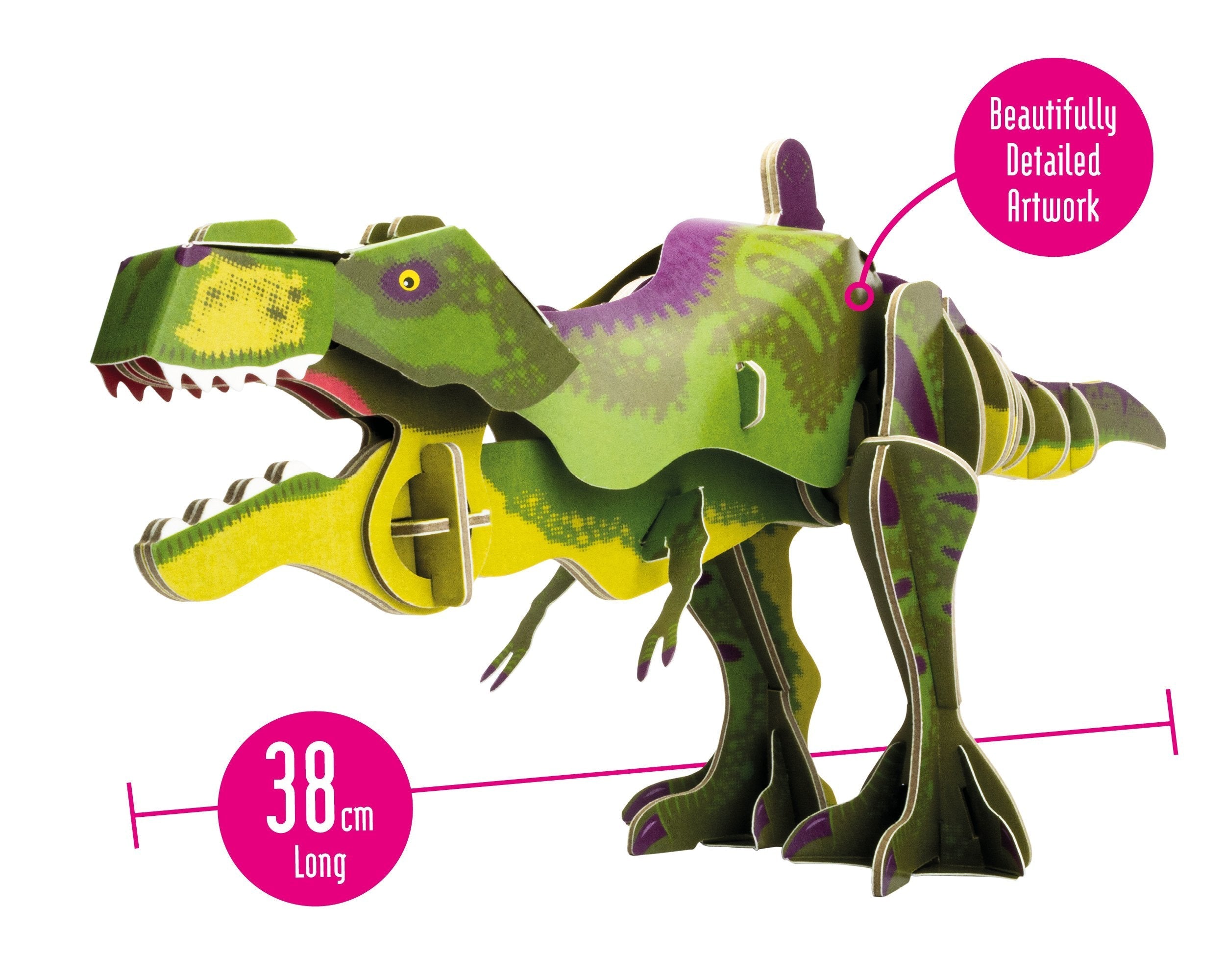 Snaps T-Rex Cardboard Model Kit – Eco-Friendly STEM Dinosaur Puzzle