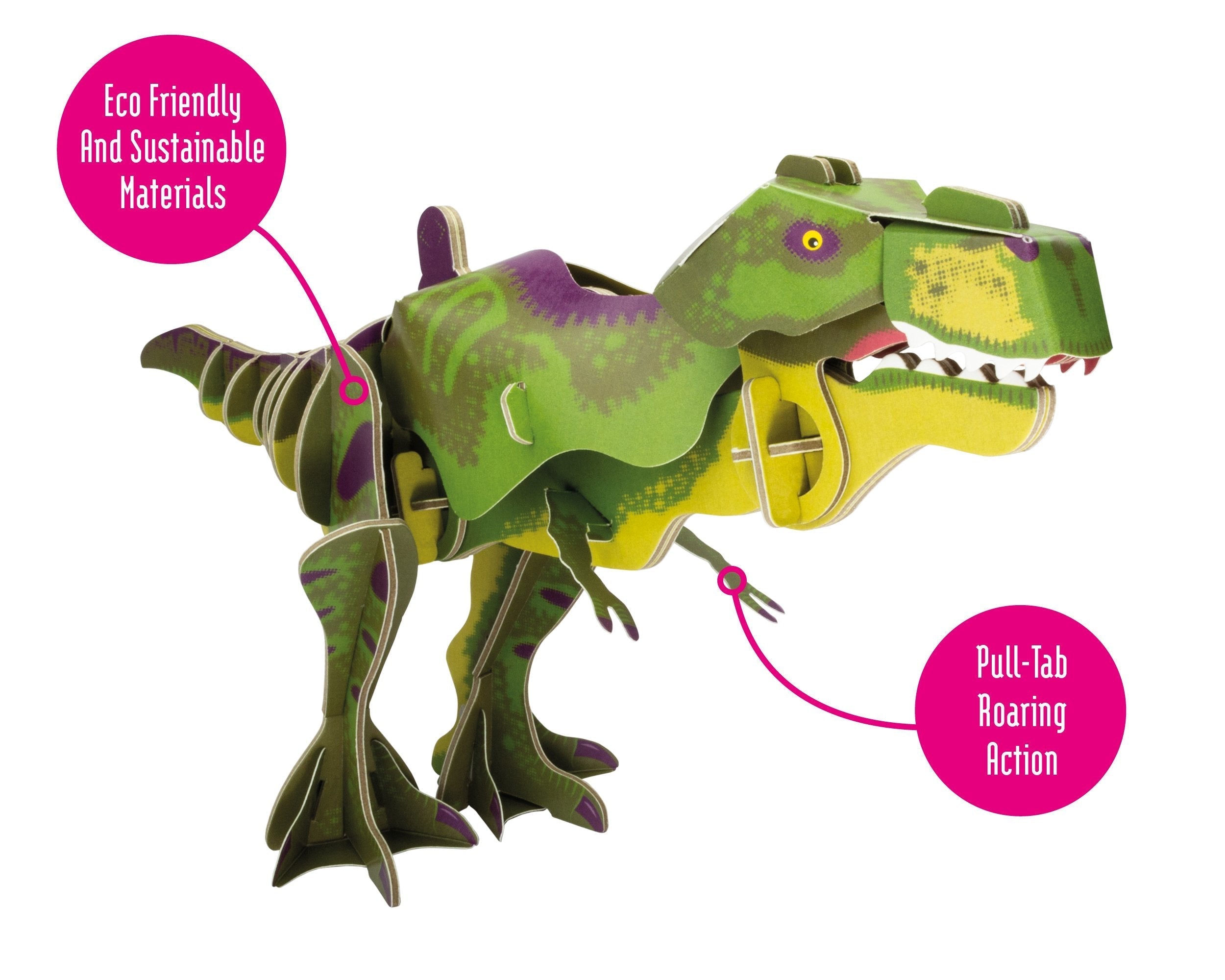Snaps T-Rex Cardboard Model Kit – Eco-Friendly STEM Dinosaur Puzzle