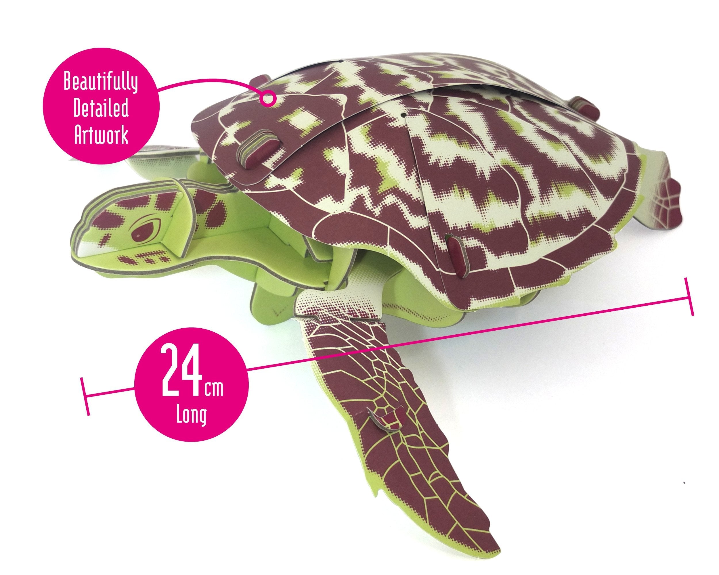 Build Your Own Hawksbill Turtle – Eco-Friendly Cardboard STEM Kit