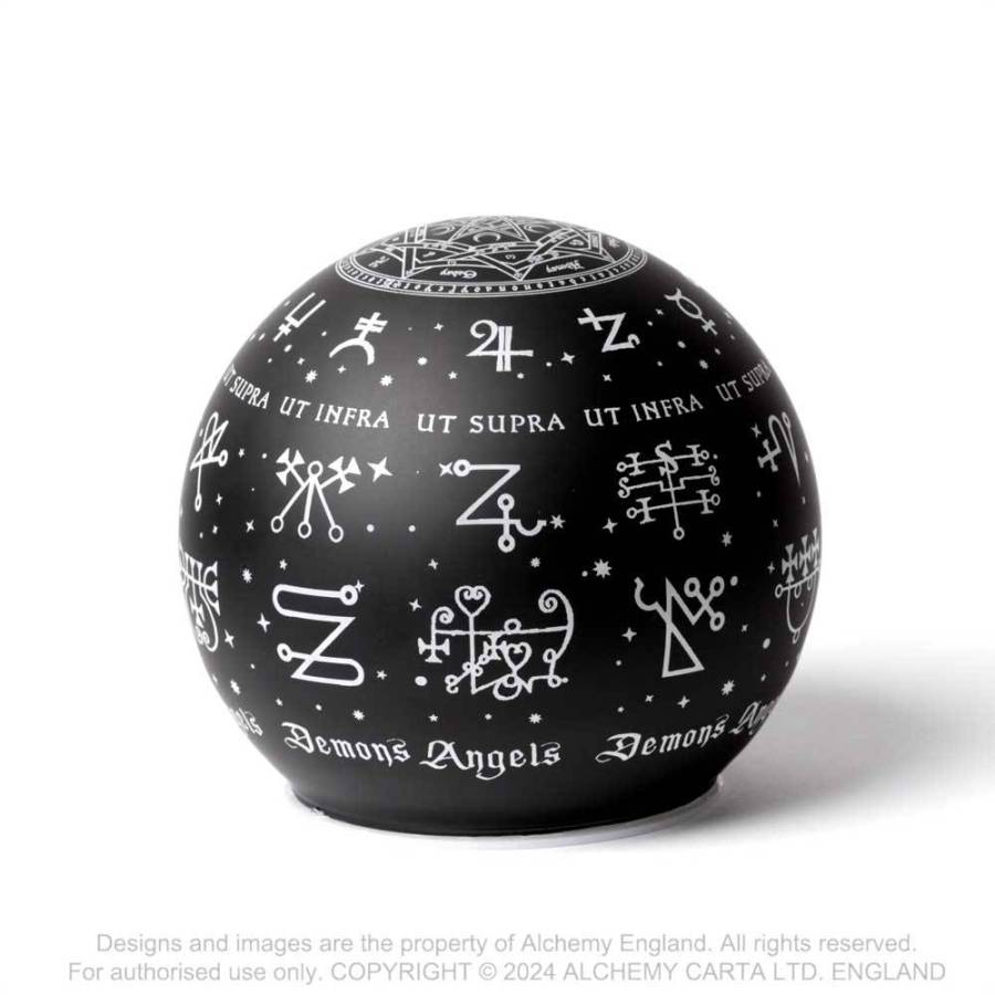 Alchemy Angels & Demons Globe LED Light | Kate's Clothing Battery Lamp