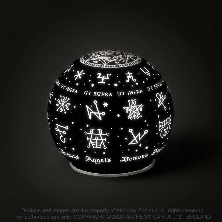 Alchemy Angels & Demons Globe LED Light | Kate's Clothing Battery Lamp