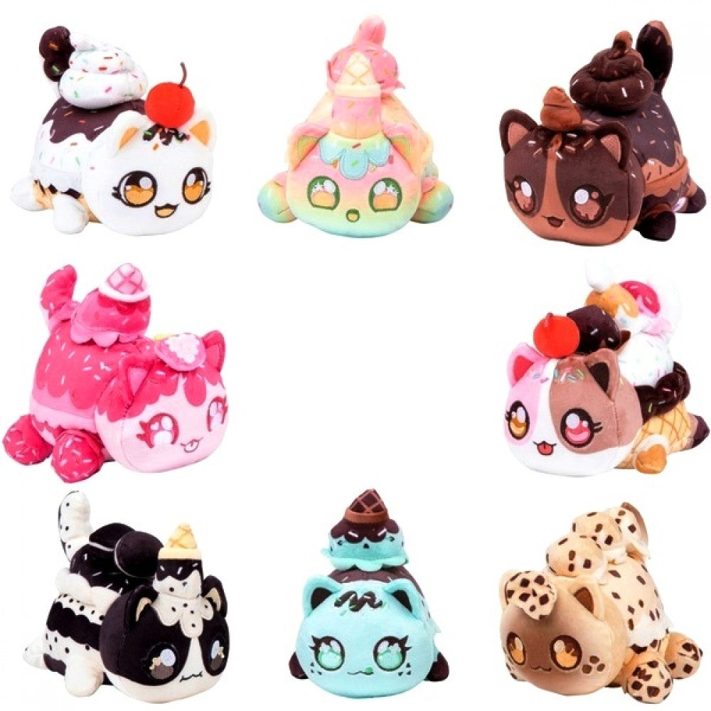 Aphmau MeeMeows Ice Cream Friends 6-inch Mystery Plush Cat Toy