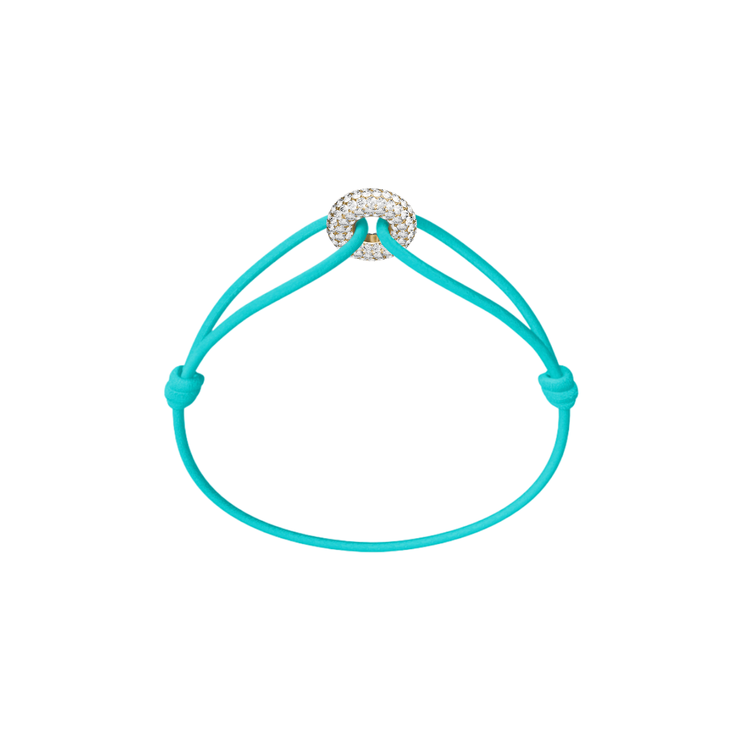 Mini Golden Soho Pavé Cord Bracelet