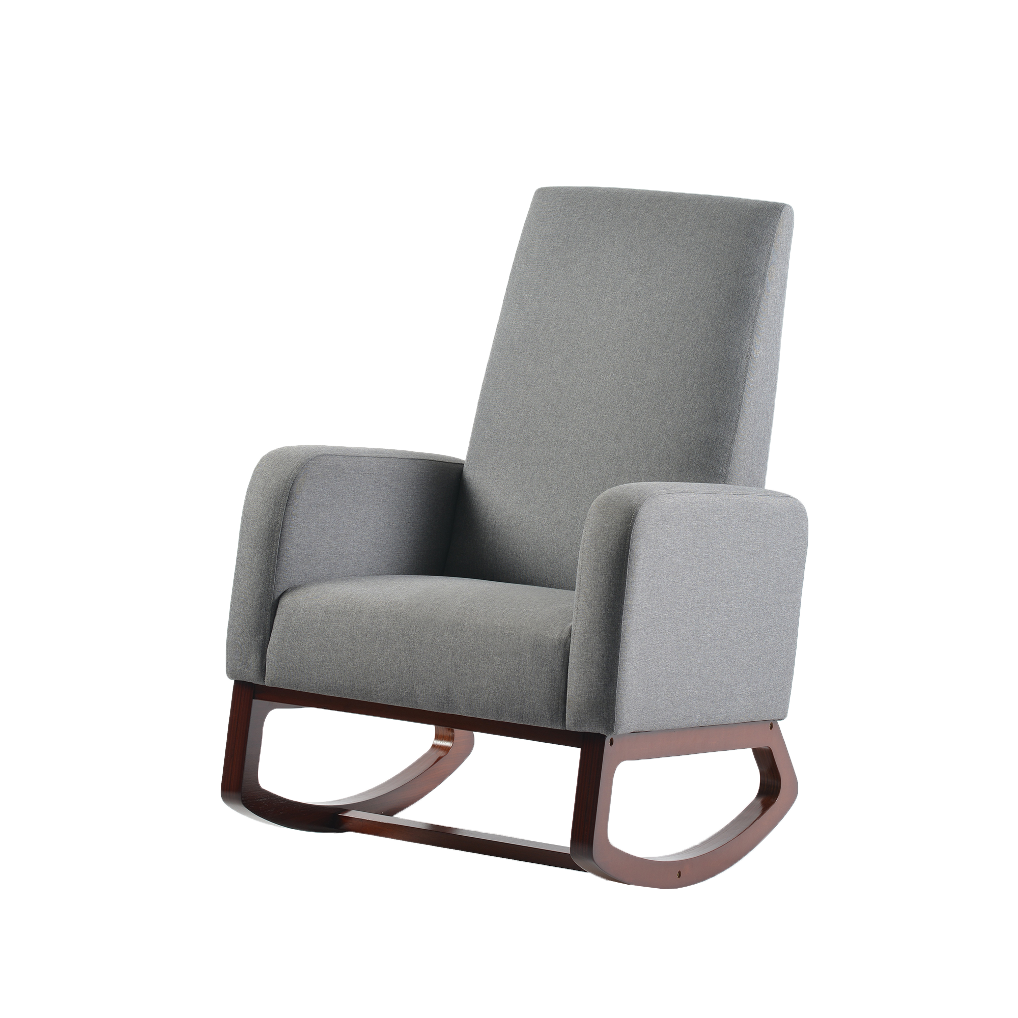 Askern Nursing Rocking Chair - Light Oak and Light Grey Cushions