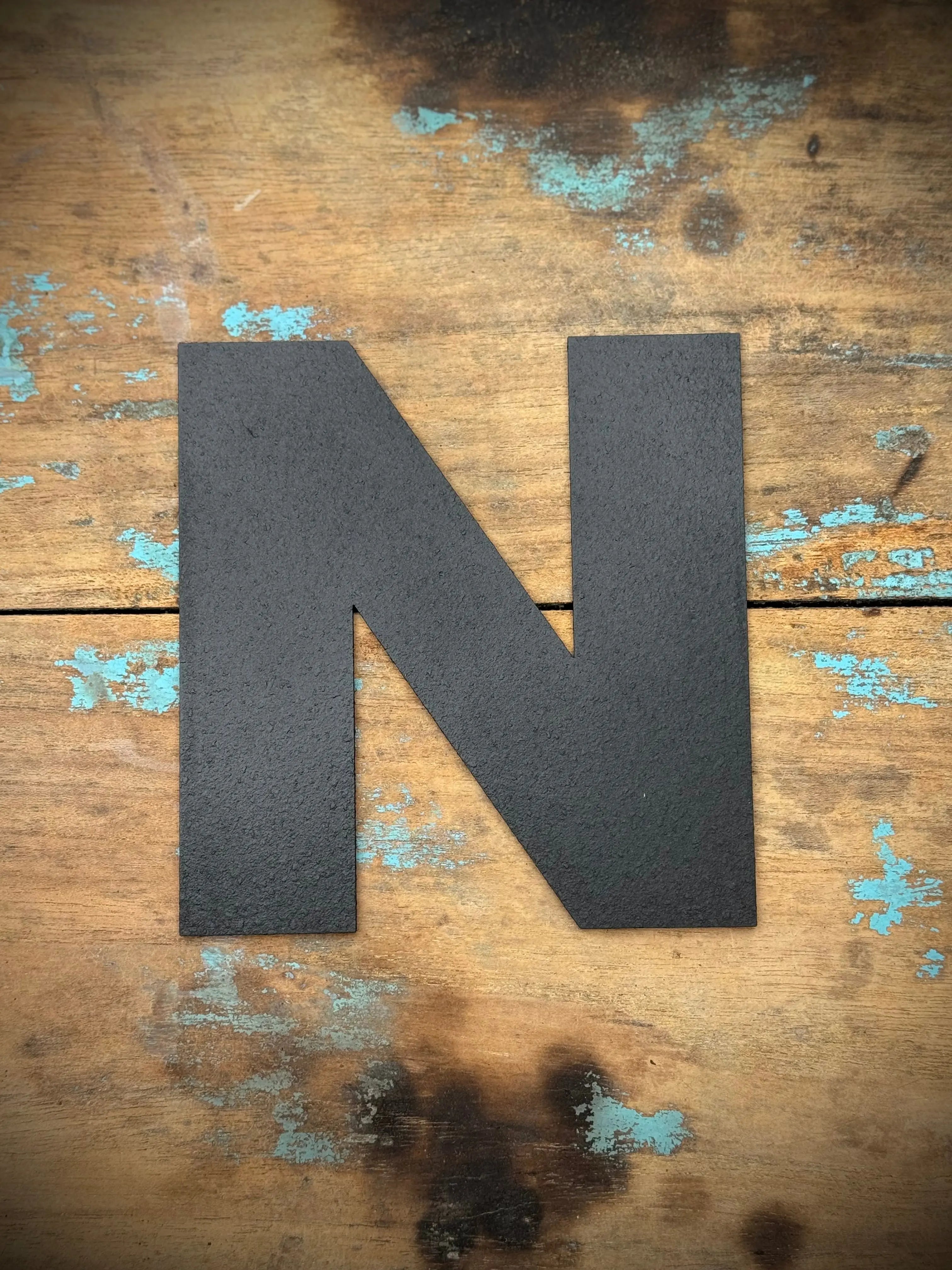 Rustic Black Metal Letters – Industrial Steel Wall Decor by Rustic Warehouse