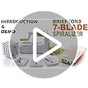 Brieftons 7-Blade Vegetable Spiralizer – Stainless Steel Zoodle Maker