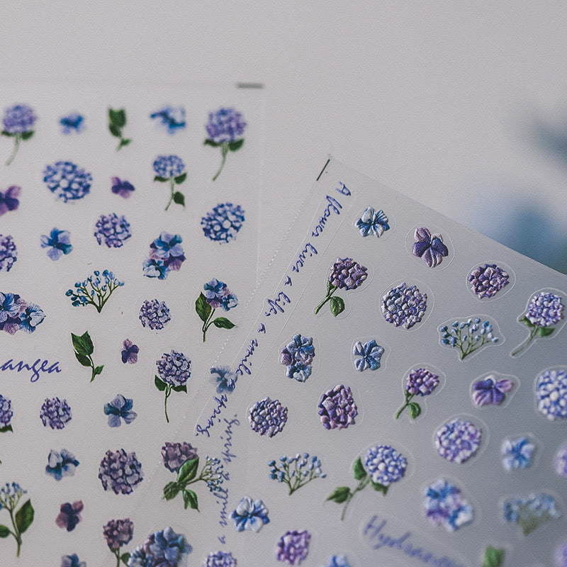 LuLuFun Studio Endless Summer Floral Nail Art Stickers - 1 Sheet