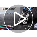 Solsop Battery Cable Crimping Tool Kit with 60PCS Copper Ring Terminals