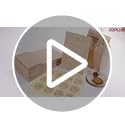 Jolof Store 50 PCS Brown Kraft Paper Bags with Stickers - 9x6x18 CM