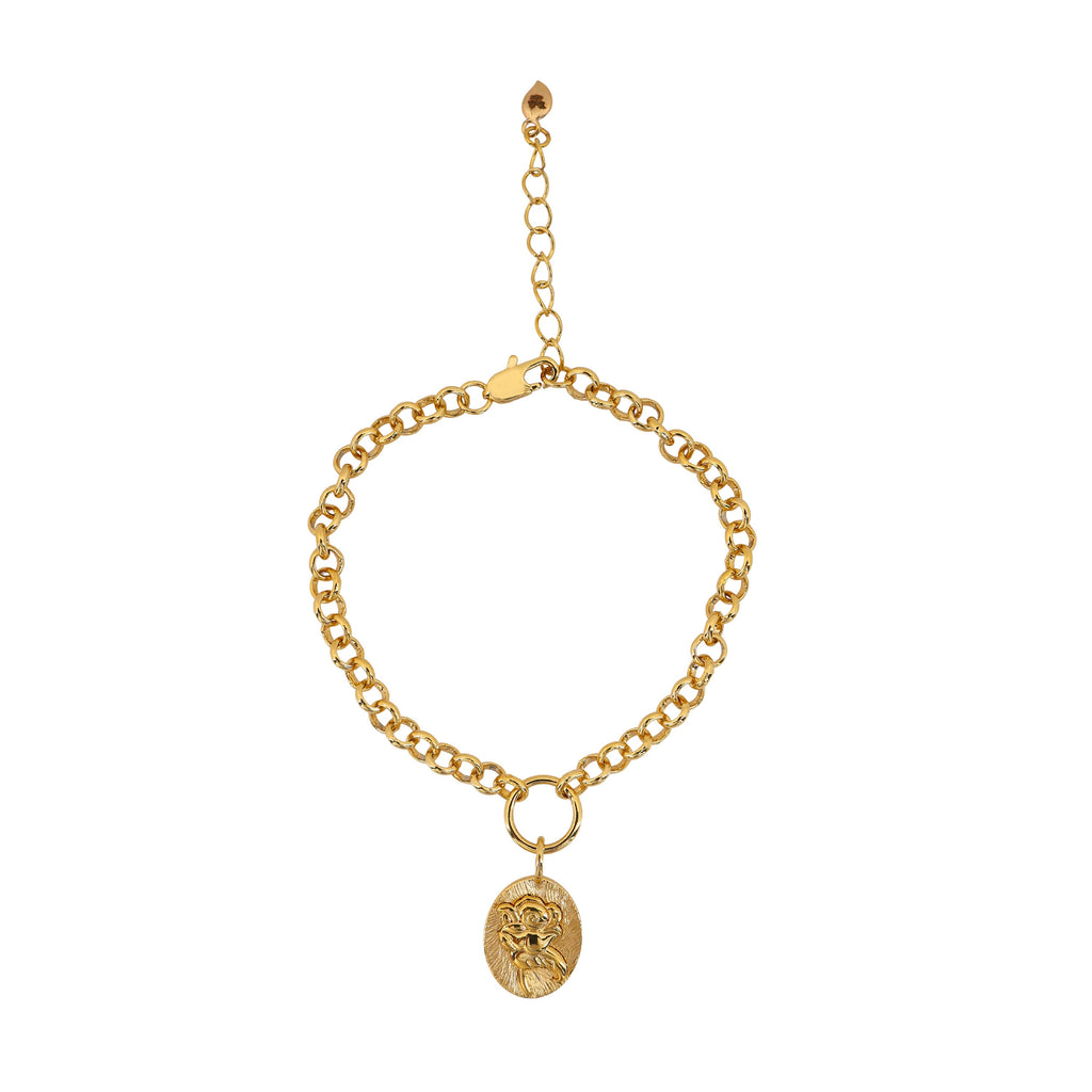 Laura Ashley Baythorne Roses Bracelet – Gold Plated Recycled Brass