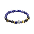 Gecko Jewellery Smaller Fit Lava Bead and Semi-Precious Bracelet