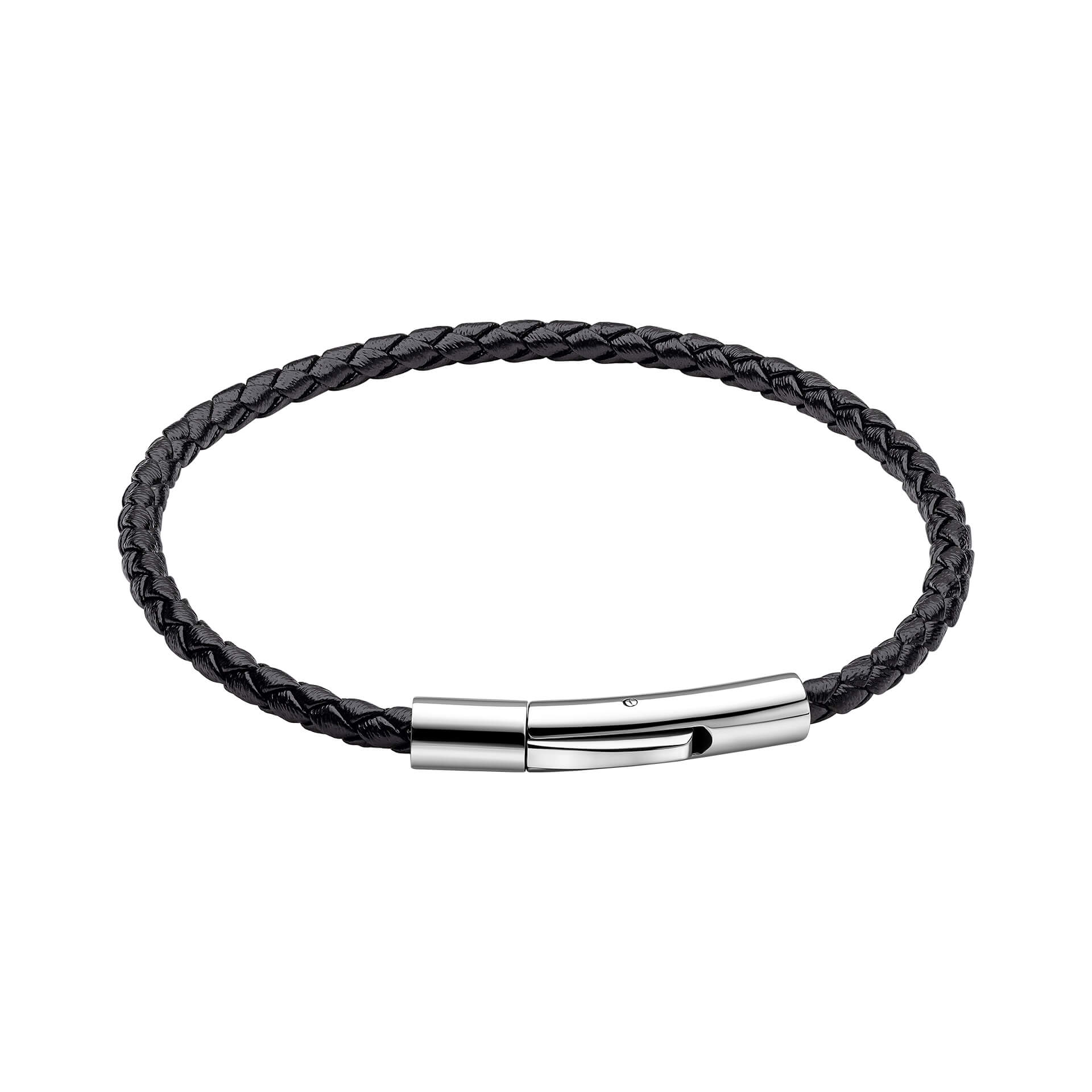 Gecko Jewellery Smaller Fit Braided Leather Bracelet with Metal Clasp